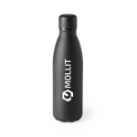 Garrafa de aço personalizada em várias cores 790ml Lifestyle Matt cor preto primeira vista