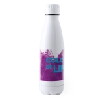 Garrafa de aço de impressão a cor bem garrida 700ml Lifestyle Sublim cor branco segunda vista