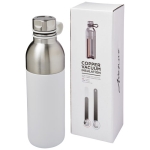 Garrafa elegante personalizada de aço bicolor 590ml Avenue Iconic cor branco