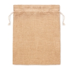 Saco médio de juta personalizável para oferta 25x32 cm Jute Medium cor bege segunda vista