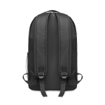 Mochilas corporativas com luz COB feitas de rPET Light cor preto quinta vista