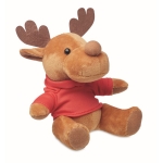 Peluche de rena personalizado com camisola para o logo Rudolph cor vermelho terceira vista