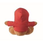 Peluche de rena personalizado com camisola para o logo Rudolph cor vermelho quarta vista