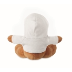 Peluche de rena personalizado com camisola para o logo Rudolph cor branco quarta vista