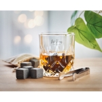 Conjunto de copos de whisky personalizável cor madeira vista conjunto principal