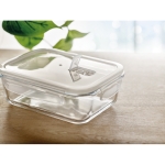 Tupperware de vidro com tampa hermética cor transparente vista conjunto