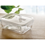 Tupperware de vidro com tampa hermética cor transparente vista conjunto principal