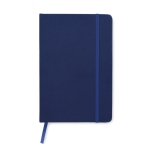 Caderno reciclado personalizado barato, folhas A5 pautadas rPET cor azul segunda vista