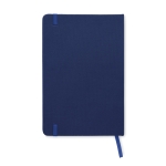 Caderno reciclado personalizado barato, folhas A5 pautadas rPET cor azul terceira vista