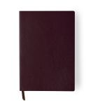Caderno com capa flexível para publicidade A5 cor bordeaux primeira vista