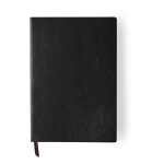 Caderno com capa flexível para publicidade A5 cor preto primeira vista