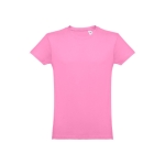 T-shirts personalizáveis em 100% algodão cor cor-de-rosa primeira vista