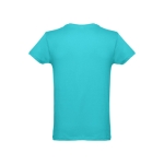 T-shirts personalizáveis em 100% algodão cor turquesa segunda vista