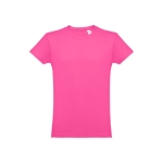 T-shirts personalizáveis em 100% algodão cor fúcsia primeira vista