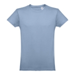 T-shirts personalizáveis em 100% algodão cor azul-claro