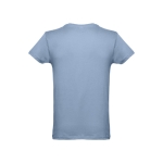 T-shirts personalizáveis em 100% algodão cor azul-claro segunda vista