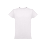 T-shirts personalizáveis em 100% algodão cor cor-de-rosa claro primeira vista