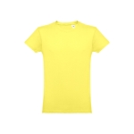 T-shirts personalizáveis em 100% algodão cor amarelo-claro primeira vista