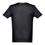 T-shirt de algodão personalizável com o logo cor preto