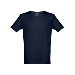 T-shirt de algodão personalizável com o logo cor azul-marinho primeira vista