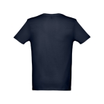 T-shirt de algodão personalizável com o logo cor azul-marinho segunda vista