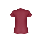 T-shirt de senhora para imprimir o logotipo cor bordeaux segunda vista