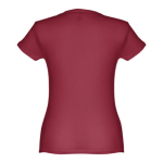 T-shirt de senhora para imprimir o logotipo cor bordeaux