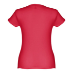 T-shirt de senhora para imprimir o logotipo cor vermelho