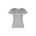 T-shirt de senhora para imprimir o logotipo cor cinzento primeira vista