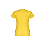 T-shirt de senhora para imprimir o logotipo cor amarelo segunda vista