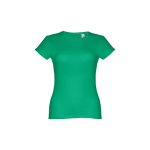 T-shirt de senhora para imprimir o logotipo cor verde primeira vista