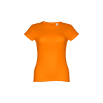 T-shirt de senhora para imprimir o logotipo cor cor-de-laranja primeira vista