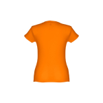 T-shirt de senhora para imprimir o logotipo cor cor-de-laranja segunda vista