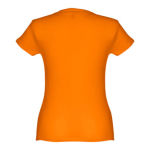 T-shirt de senhora para imprimir o logotipo cor cor-de-laranja