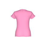 T-shirt de senhora para imprimir o logotipo cor cor-de-rosa segunda vista