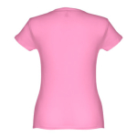 T-shirt de senhora para imprimir o logotipo cor cor-de-rosa