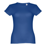 T-shirt de senhora para imprimir o logotipo cor azul real