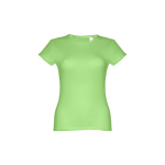 T-shirt de senhora para imprimir o logotipo cor verde-claro primeira vista