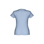 T-shirt de senhora para imprimir o logotipo cor azul-claro segunda vista