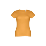 T-shirt de senhora para imprimir o logotipo cor amarelo-escuro primeira vista