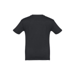 T-shirt de tamanho infantil para oferecer cor preto segunda vista
