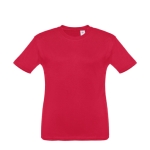 T-shirt de tamanho infantil para oferecer cor vermelho