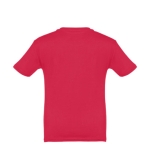 T-shirt personalizada barata para crianças, algodão 150 g/m2 THC Quito cor vermelho