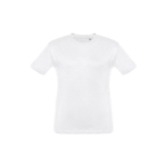 T-shirt de tamanho infantil para oferecer cor branco primeira vista