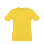 T-shirt de tamanho infantil para oferecer cor amarelo