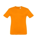 T-shirt de tamanho infantil para oferecer cor cor-de-laranja