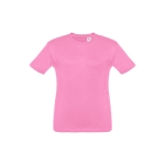 T-shirt de tamanho infantil para oferecer cor cor-de-rosa primeira vista