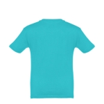 T-shirt de tamanho infantil para oferecer cor turquesa