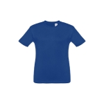 T-shirt de tamanho infantil para oferecer cor azul real primeira vista