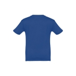 T-shirt de tamanho infantil para oferecer cor azul real segunda vista